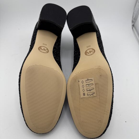 Michael Kors Arabella Studded Shoes‎ Size 6M Black Suede Block Kitten Heel NWB - Picture 8 of 13